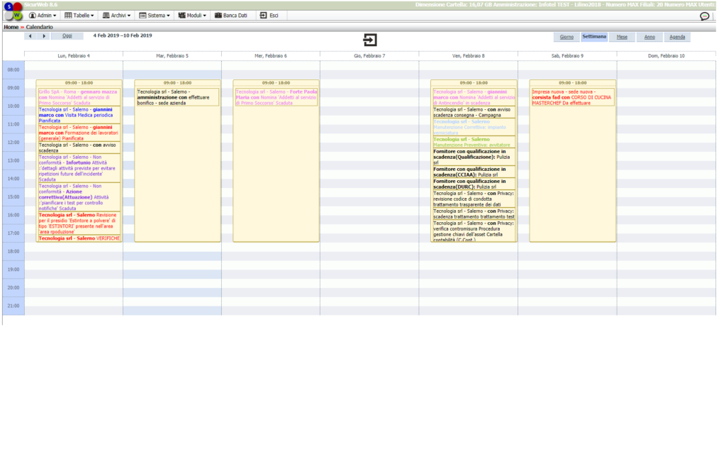 Calendario RSPP