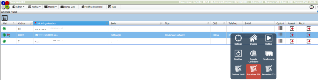 Procedure SSL e procedure 231