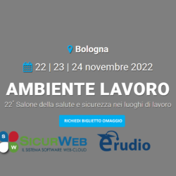 Ambiente Lavoro torna a Bologna dal 22 al 24 novembre 2022 RICHIEDI IL TUO PACCHETTO PRIVILEGE, INGRESSO OMAGGIO E DEMO